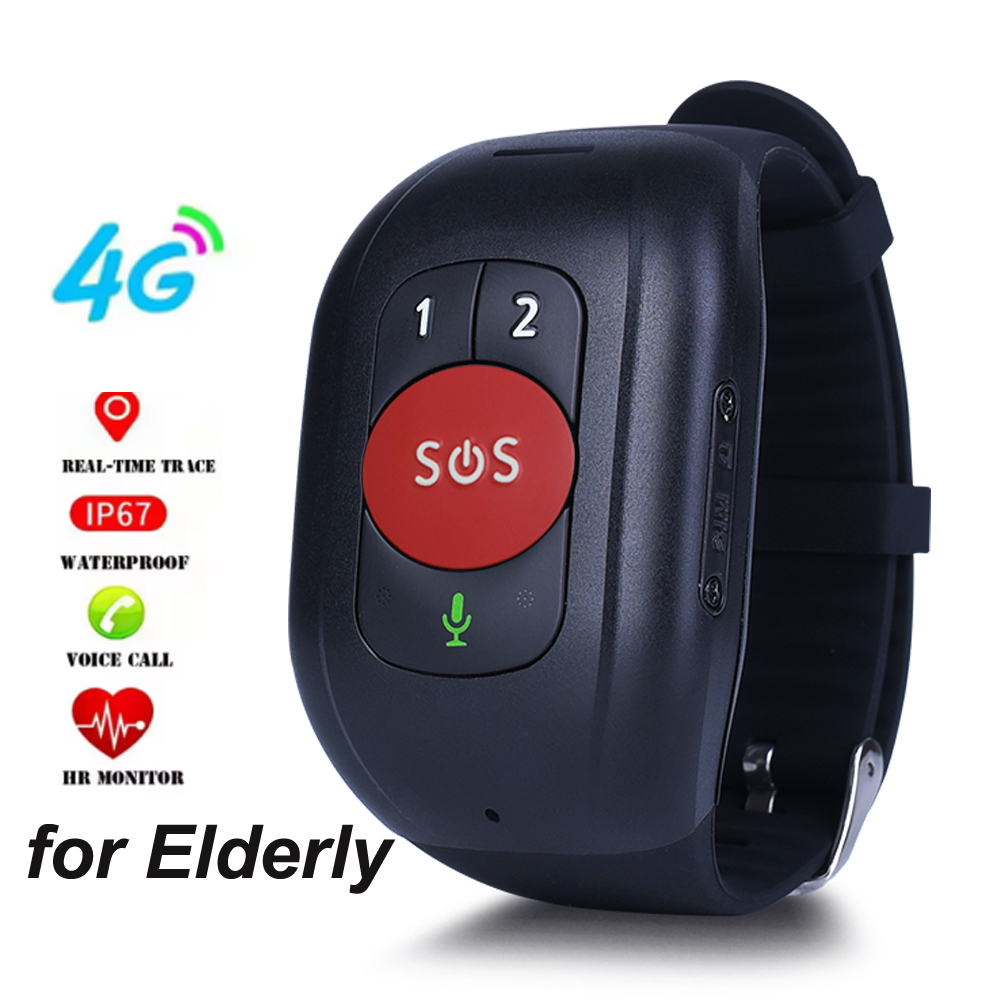 Ouderen 4G SOS GPS-horloge GPS - Fall Detection Watch recensie en prijs
