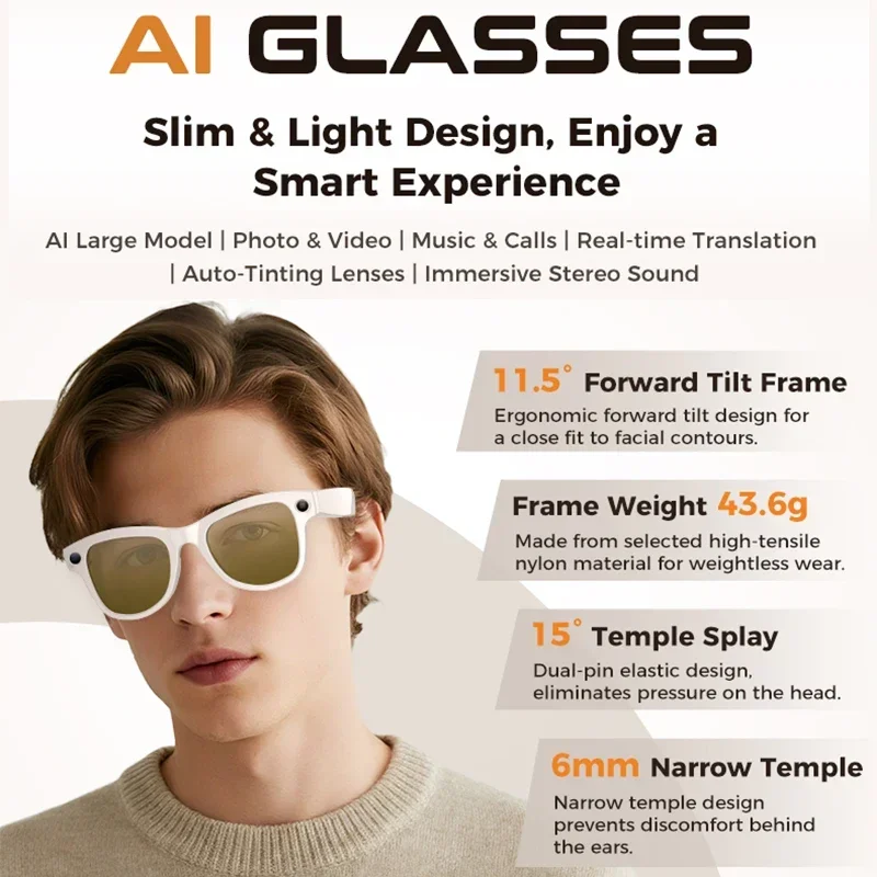 Nieuwe 800W HD Camera Smart Gl - Smart Glasses Lens recensie en prijs